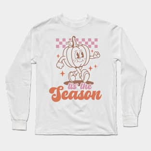 Cute Retro Pumpkin Tis The Season Long Sleeve T-Shirt